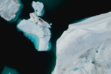 Eisberge im Wasser