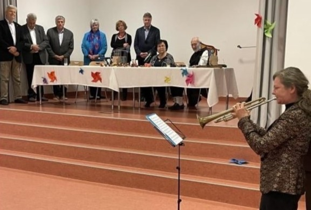 Gruppenbild der Mitwirkenden der Preisverleihung der 'Trompete vom Jericho'