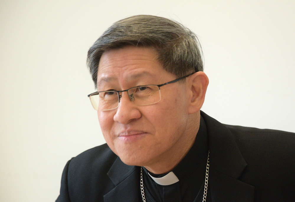 Kardinal Luis Antonio Tagle, Erzbischof von Manila, am 27.3.2019 bei einem Caritas-Pressegespräch in Wien / Kathpress Persönlichkeiten des Konklaves: Kardinal Luis Tagle
