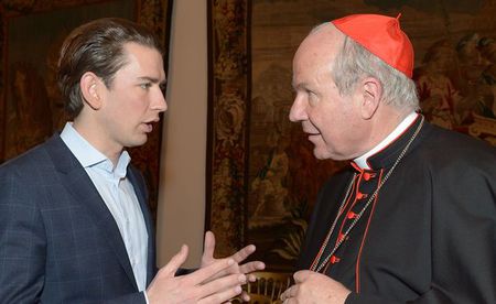 Außenminister Sebastian Kurz und Kardinal Christoph Schönborn / kathbild.at