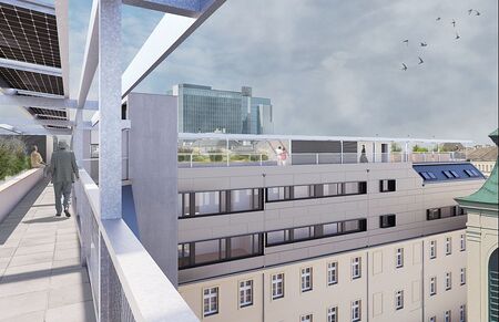 Entwurf für neues Bildungszentrum der Barmherzigen Brüder Wien