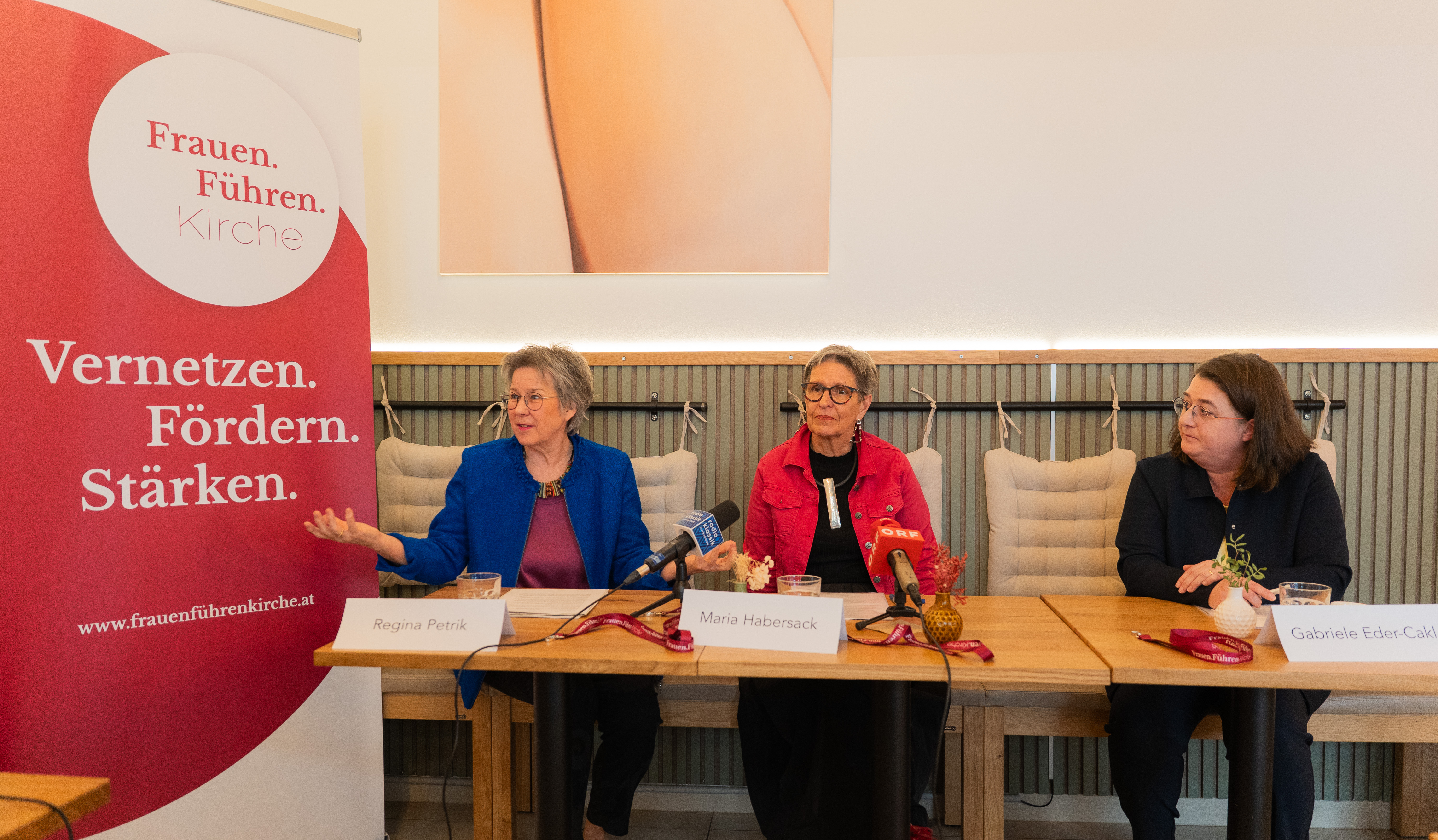 Regina Petrik, Maria Habersack und Gabriele Eder-Cakl