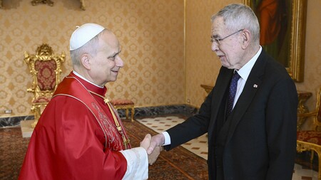 Papst Leo XIV. und Bundespräsident Alexander Van der Bellen