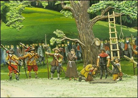 Frankenburger Würfelspiel – Zinnfigurendiorama aus dem Peuerbacher Bauernkriegsmuseum