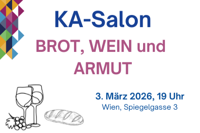 Grafik zu Veranstaltung KA-Salon Brot, Wein und Armut