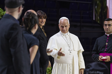 Papst Leo XIV. beim Besuch in Madrid