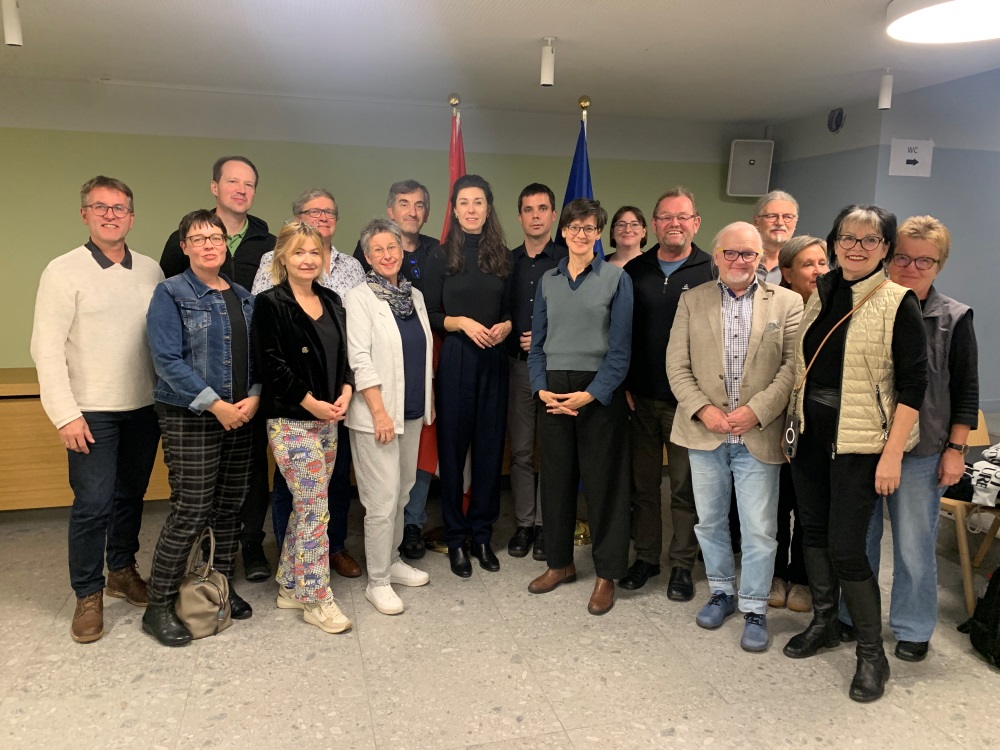 Teilnehmerinnen der Reise der Katholischen Aktion nach Brüssel