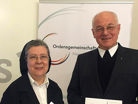 Sr. Beatrix Mayrhofer und Abtpräses Christian Haidinger / Ordensgemeinschaften