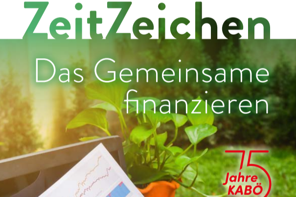 Ausschnitt der Titelseite der Zeitschrift ZeitZeichen, Ausgabe 3 2026 mit dem Titel Das Gemeinsame finanzieren