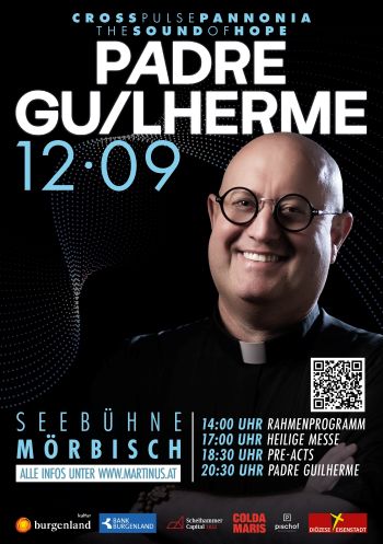 Plakat mit Porträt vob Padre Guilherme