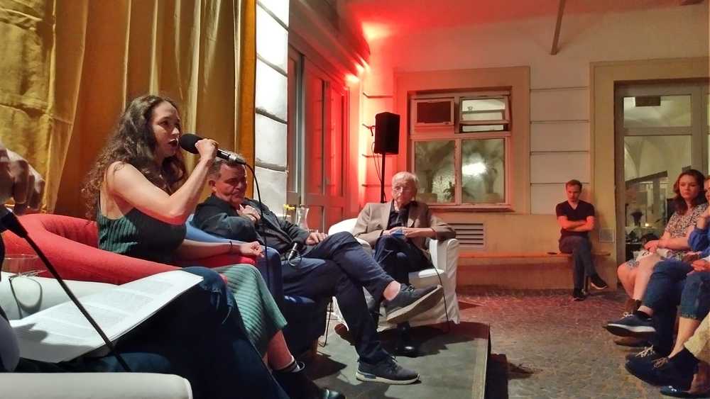 Klimaaktivistin Schilling, Schauspieler Obonya und Theologe Zulehner bei 'Lange Nacht'-Talk / kathpress / Pernsteiner