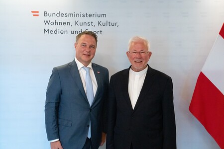 Wien: Erzbischof Lackner trifft Vizekanzler BablerWien: Erzbischof Lackner trifft Vizekanzler Babler